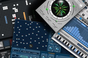 A collage of images of the included plugins user interfaces
