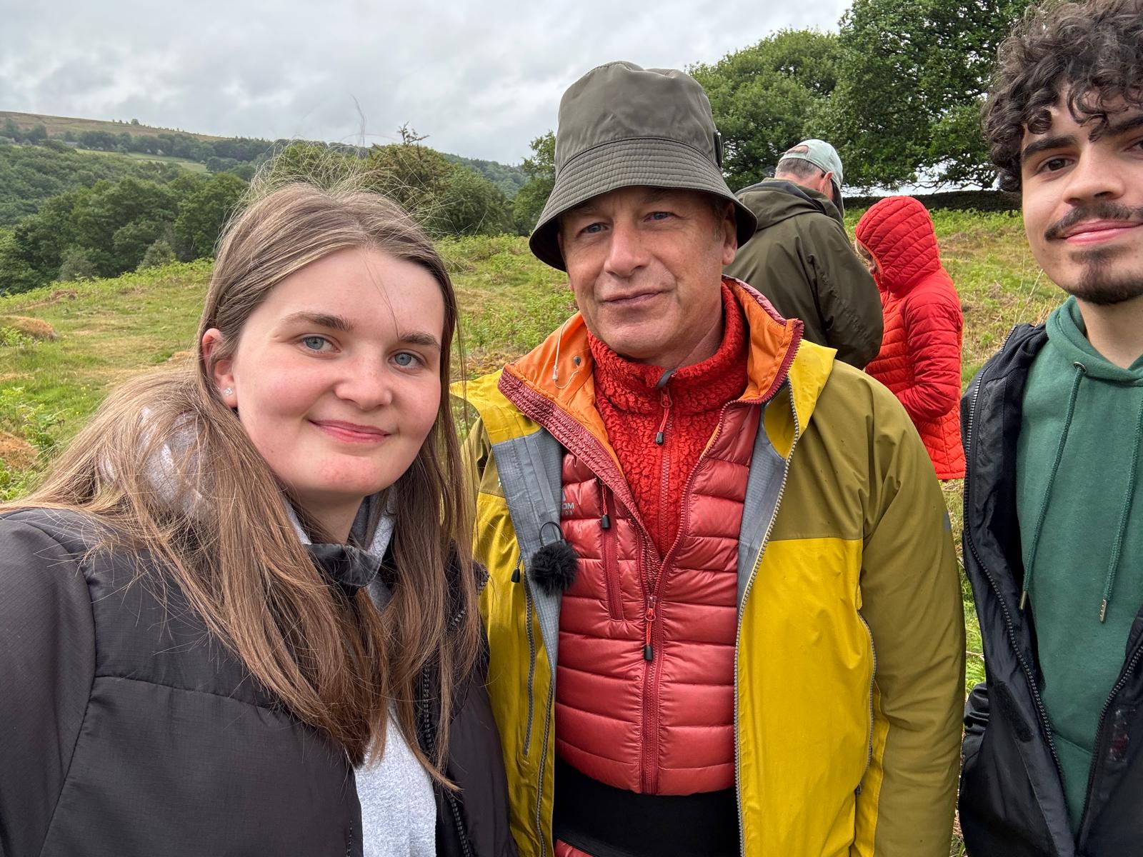 Acacia(student)withChrisPackham_BBC