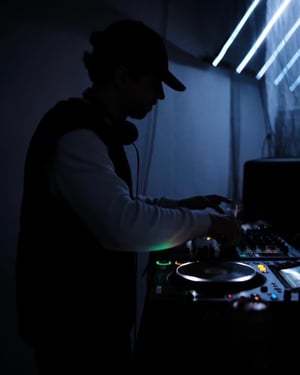 Adam Berwick DJing