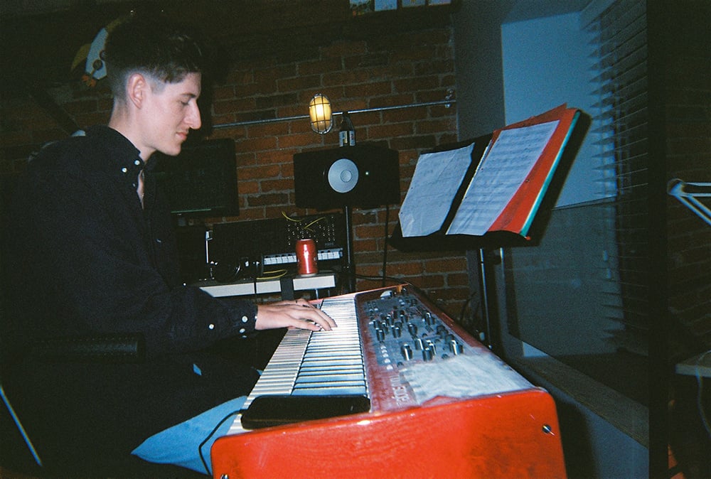 Alex playing piano