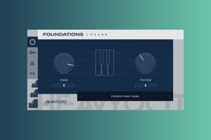 A screenshot of the user interface for Heavyocity's Foundations Piano