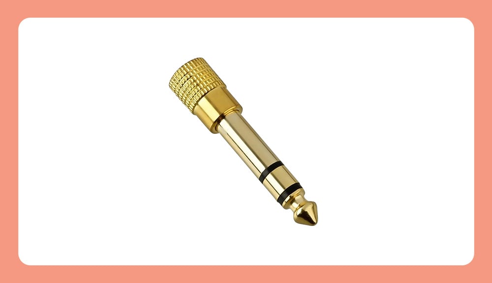 A headphone jack adapter