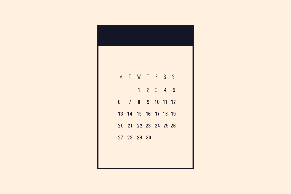 An illustration of a calendar