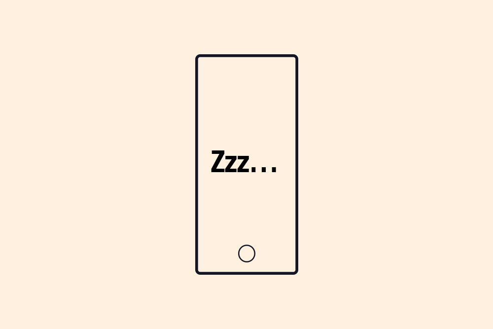 An illustration of a mobile phone on silent
