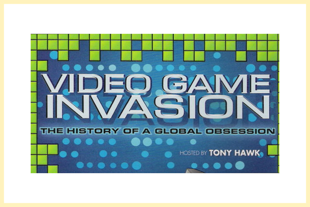 The box art from the documentary Video Game Invasion: The History of a Global Obsession