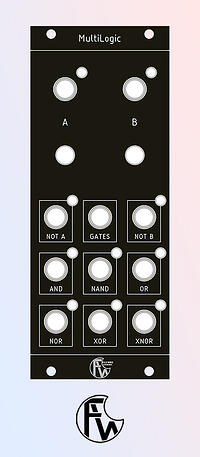 A prototype of the MultiLogic module from Dan Legg (Fully Wired Electronics)