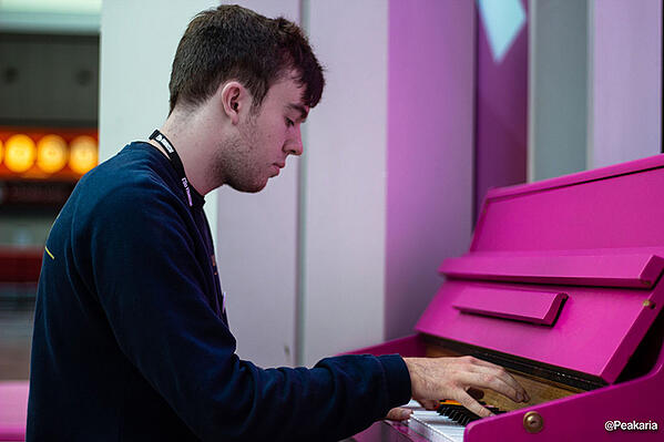 Jeremy Howard at the pink piano