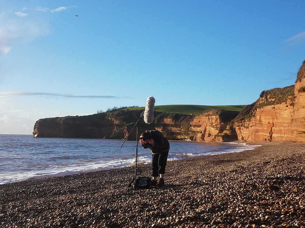 Jodie Norvell - field recording on the beach