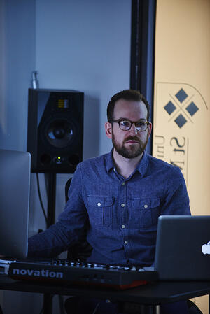 Nick Lawson portrait lecturing 