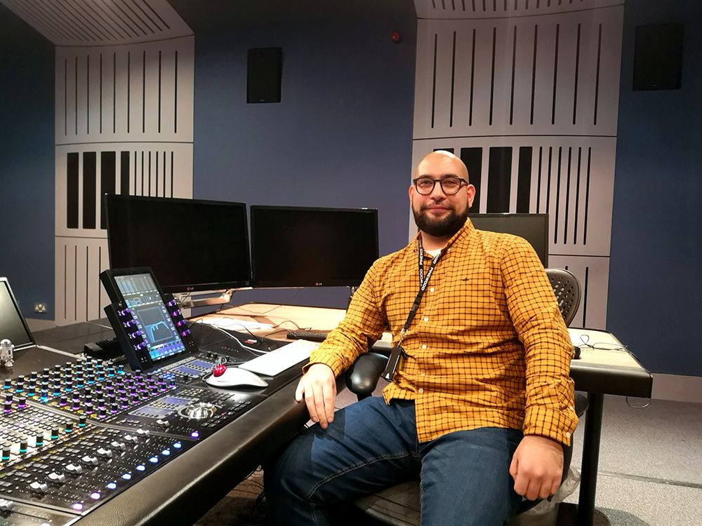 Ryan Green in one of the studios at Shepperton