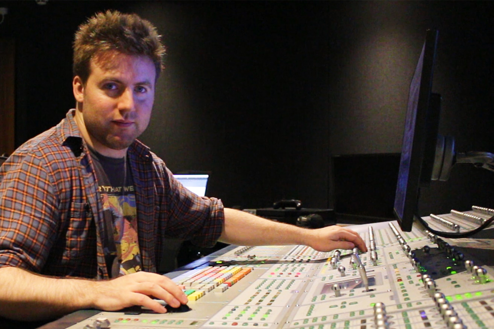 Tom Bennett at the mixing desk - Why more producers are specialising in sound design