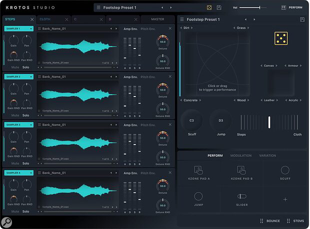 A closeup of the GUI of Krotos Studio's advanced editor