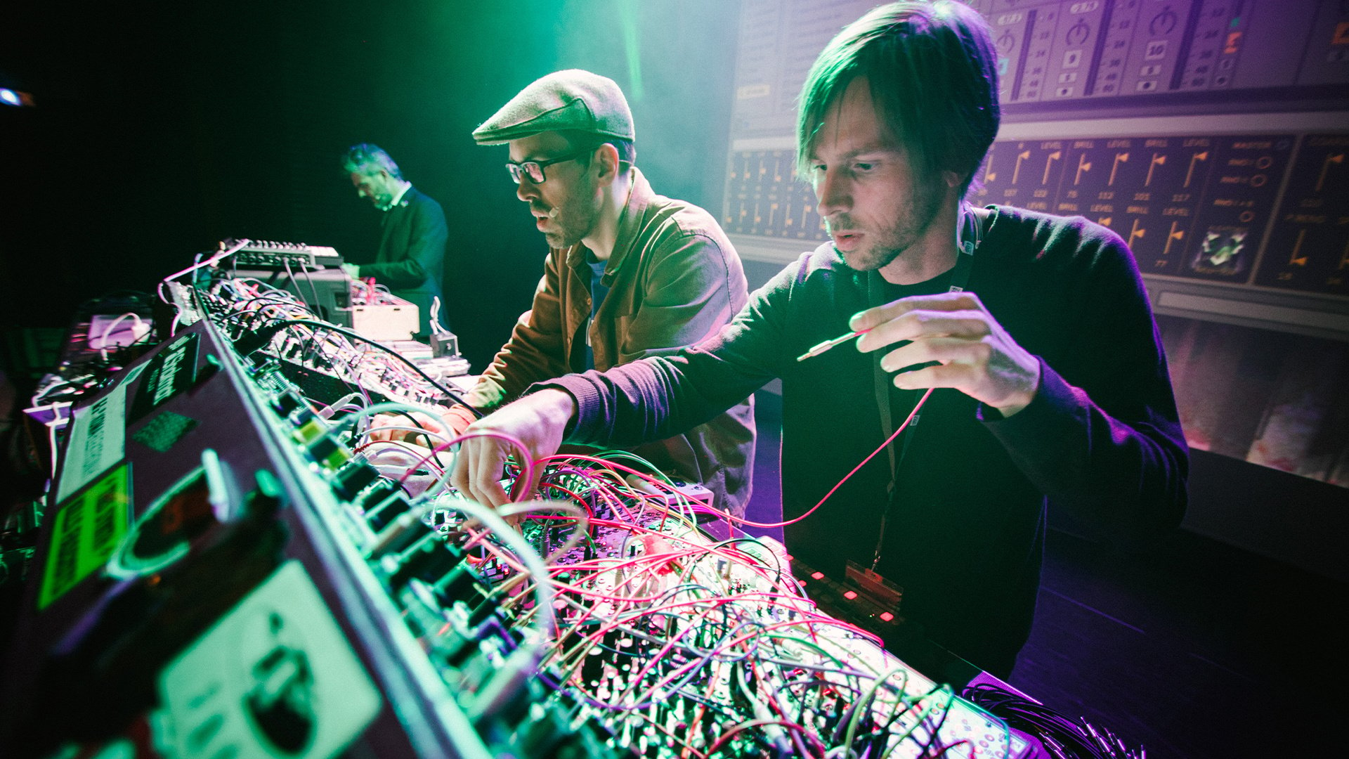 Matt Ward performing a modular synth set 