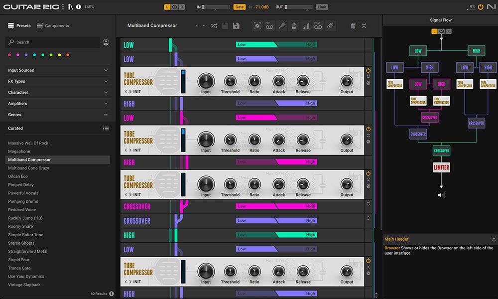 NI Guitar Rig 7 Player Multi-Effects Chain