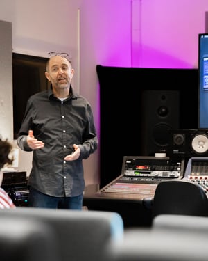 Pete Day teaching in Neve Suite