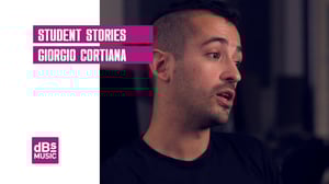 A static image taken from Giorgio Cortiana's video intervew