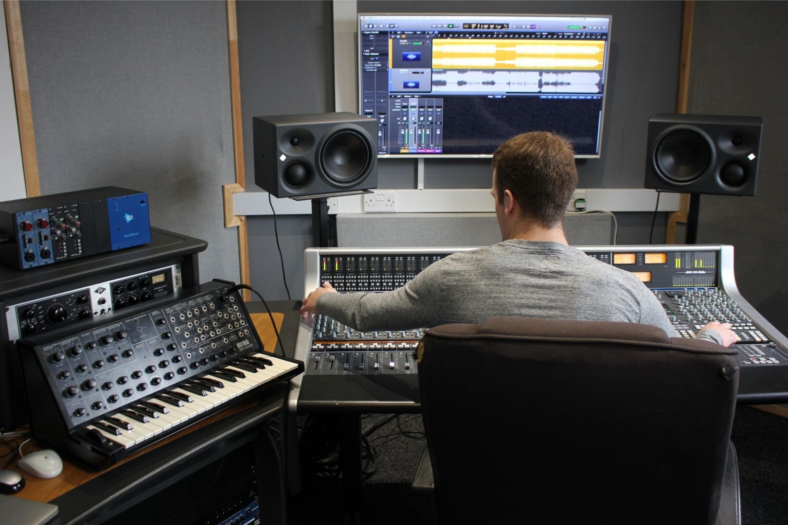 Studio Engineer at work