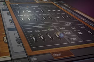 A custom-made graphic compiling the user interfaces for several recommended free audio tools for game audio and film composers