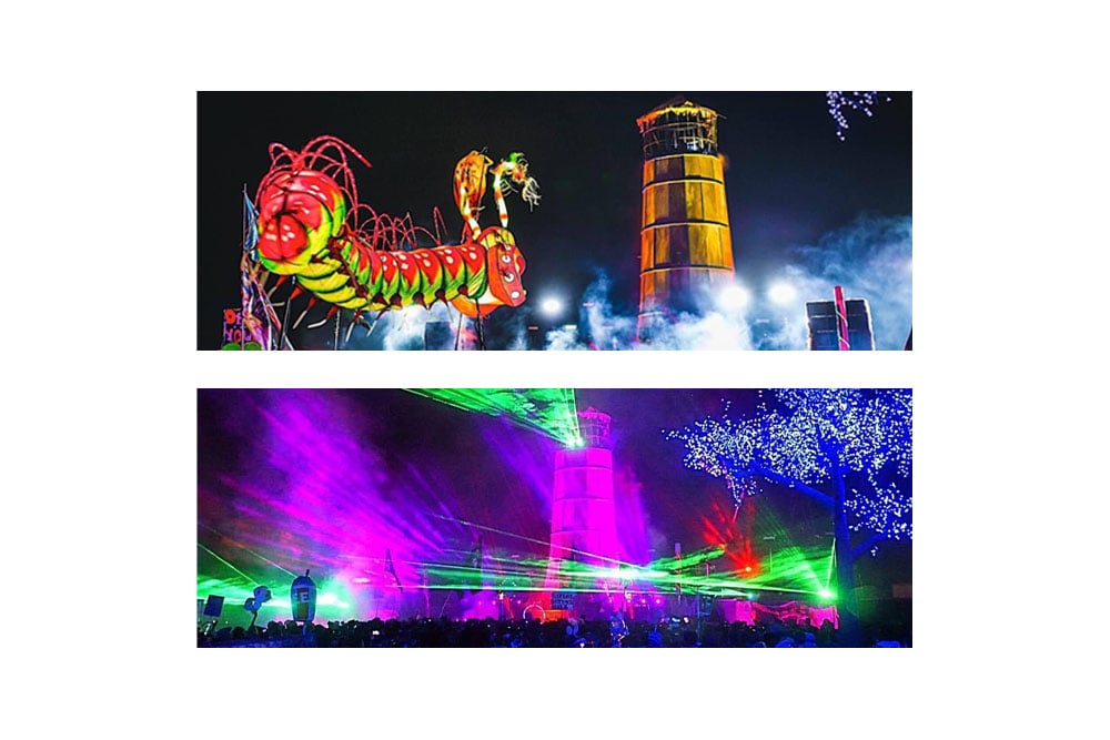 The lighthouse stage at Nocturnal Wonderland