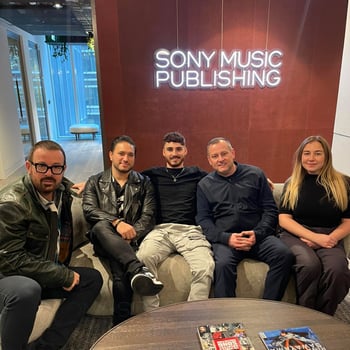 Tom Westy at Sony Musics London office