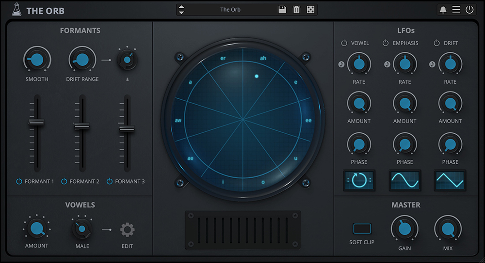 User interface for AudioThing The Orb